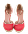 Scarpe con zeppa in paglia